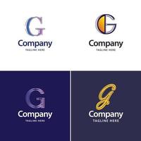 Letter G Big Logo Pack Design Creative Modern logos design for your business vector