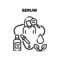 Serum Cosmetic Vector Black Illustration