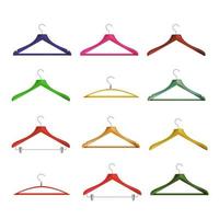 Wooden Clothes Hangers Vector