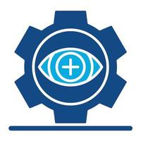 Optometry Practice Glyph Two Color Icon vector