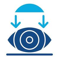 Rigid Contact Lenses Glyph Two Color Icon vector