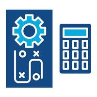 Accounting Principles Glyph Two Color Icon vector
