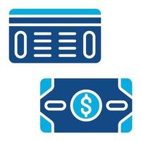 Accounting Methods Glyph Two Color Icon vector