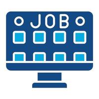 Job Board Glyph Two Color Icon vector