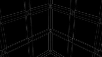 black wireframe geometric structure background photo