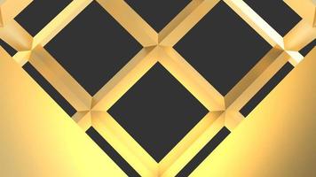 golden 3d modern wireframe geometric structure background photo