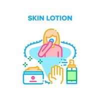 Skin Lotion Vector Concept Color Illustration