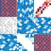 seamless, patrón, de, colorido, bloques, con, un, sombra, efecto, eps10, vector