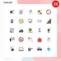 Set of 25 Modern UI Icons Symbols Signs for search imac web examine wifi Editable Vector Design Elements