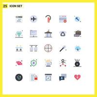 25 Creative Icons Modern Signs and Symbols of arrow delete sign database headphone Editable Vector Design Elements