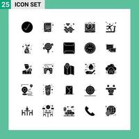 25 Thematic Vector Solid Glyphs and Editable Symbols of exercise seo tax help solving Editable Vector Design Elements