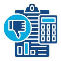 Reporting Standards Glyph Two Color Icon vector