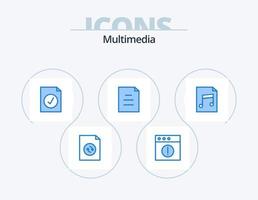 Multimedia Blue Icon Pack 5 Icon Design. . . selected. file. audio vector