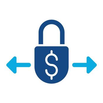 Fixed Asset Glyph Two Color Icon vector