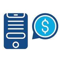 Complex Sales Glyph Two Color Icon vector