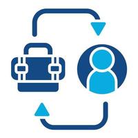 B2C Glyph Two Color Icon vector