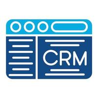 Crm Glyph Two Color Icon vector