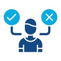 Decision Makers Glyph Two Color Icon vector