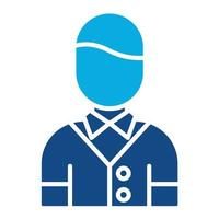 Gate Keeper Glyph Two Color Icon vector