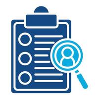 Lead Qualification Glyph Two Color Icon vector