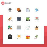 paquete de iconos de vector de stock de 16 signos y símbolos de línea para tag seo hobby flecha derecha paquete editable de elementos creativos de diseño de vectores