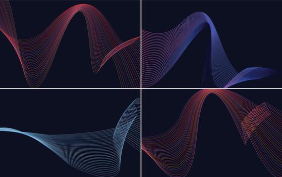 crea un diseño profesional y moderno con este paquete de fondos vectoriales vector
