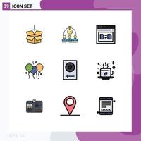 9 Creative Icons Modern Signs and Symbols of india day scientist indian file Editable Vector Design Elements