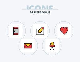 Miscellaneous Line Filled Icon Pack 5 Icon Design. . . school. school. lock vector