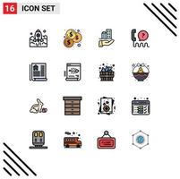 16 Creative Icons Modern Signs and Symbols of support interface investment help sustainable Editable Creative Vector Design Elements