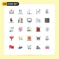 25 Creative Icons Modern Signs and Symbols of male female food tennis racket table tennis Editable Vector Design Elements