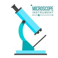 Microscope Icon Vector. School. Laboratory Science Symbol. Macro. Discovery Research Symbol. Isolated Flat Cartoon Illustration vector