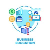 Business Education Courses Vector Concept Color