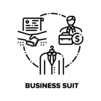 Business Suit Vector Concept Black Illustration