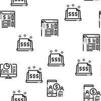 Digital Economy And E-business Icons Set Vector