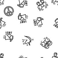 Lgbt Homosexual Gay Seamless Pattern Vector