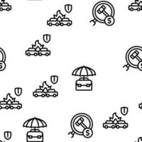 Insurance All-purpose Seamless Pattern Vector