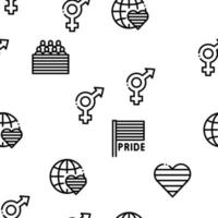 Lgbt Homosexual Gay Seamless Pattern Vector