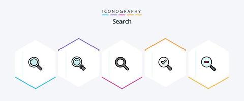 Search 25 FilledLine icon pack including . search. zoom vector