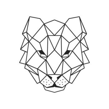 Tiger Lowpoly Illustration vector