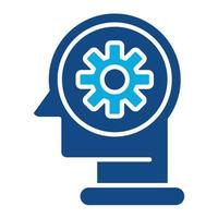 Knowledge Glyph Two Color Icon vector