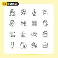 16 Thematic Vector Outlines and Editable Symbols of featured check list canada check joystick Editable Vector Design Elements