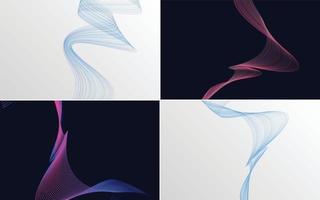 Use this pack of vector backgrounds for a sophisticated presentation. flyer. or brochure