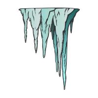 Stalactite Ancient Cave Element Color Vector