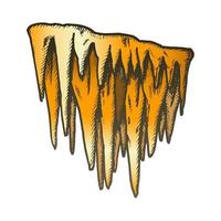 Icicle Stalactite Frost Element Color Vector