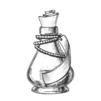 Creative Potion Glass Bottle Phial Ink Vector