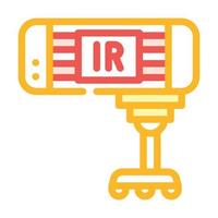 infrared waves equipment color icon vector illustration