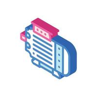 electric generator isometric icon vector illustration