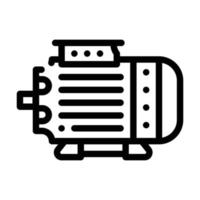 electric generator line icon vector illustration