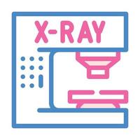 x-ray electronic equipment color icon vector illustration