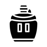ilustración de vector de icono de glifo de bebida de matraz